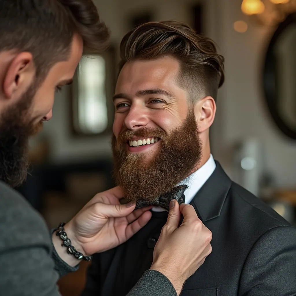 Cliente soddisfatto dopo un servizio